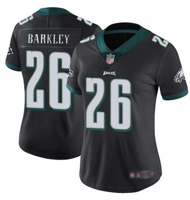 Women%27s Philadelphia Eagles #26 Saquon Barkley Black Vapor Untouchable Limited Football Jersey Dzhi->women nfl jersey->Women Jersey